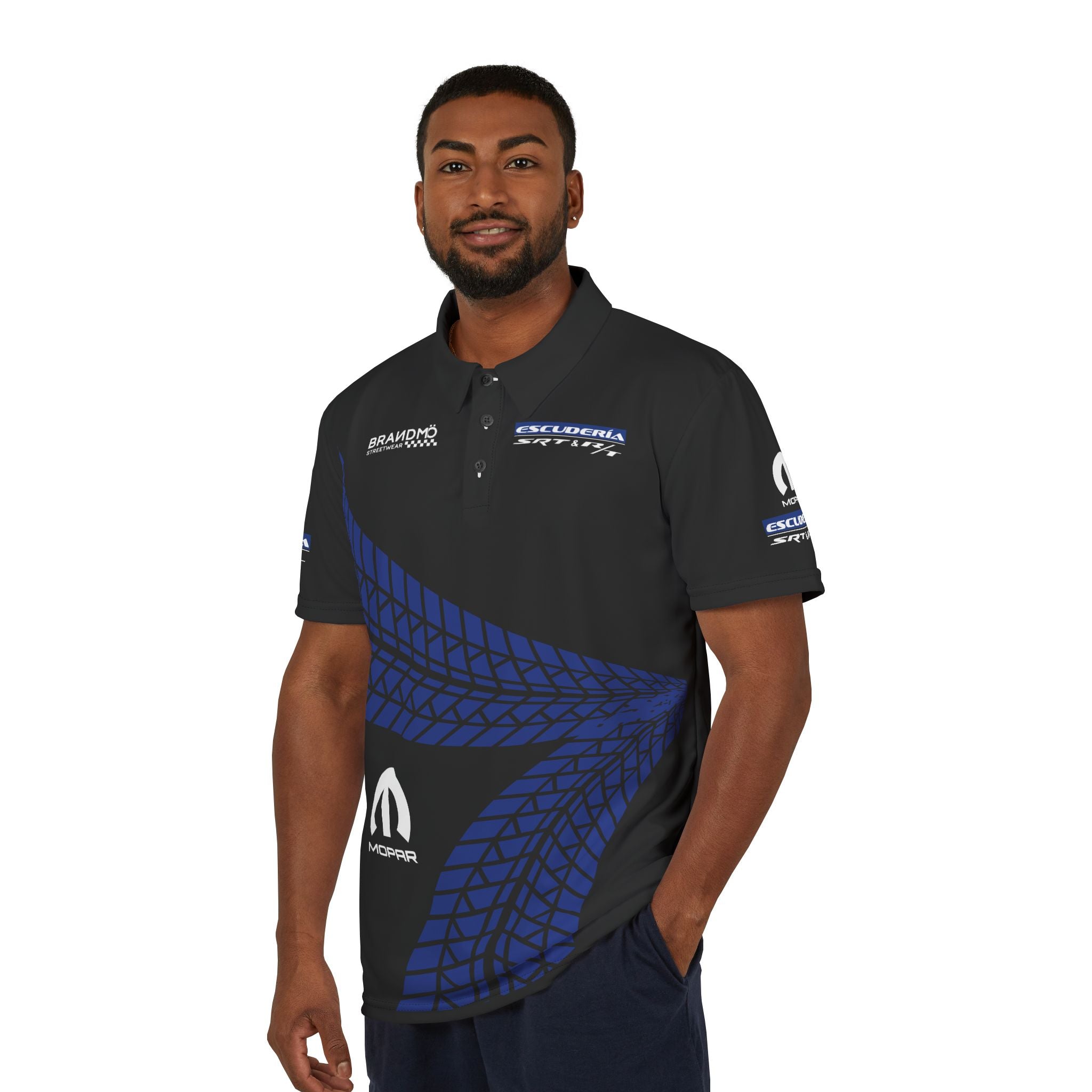"ESCUDERÍA SRT & RT" Racing Polo Shirt *Blue* [LIMITED EDITION]