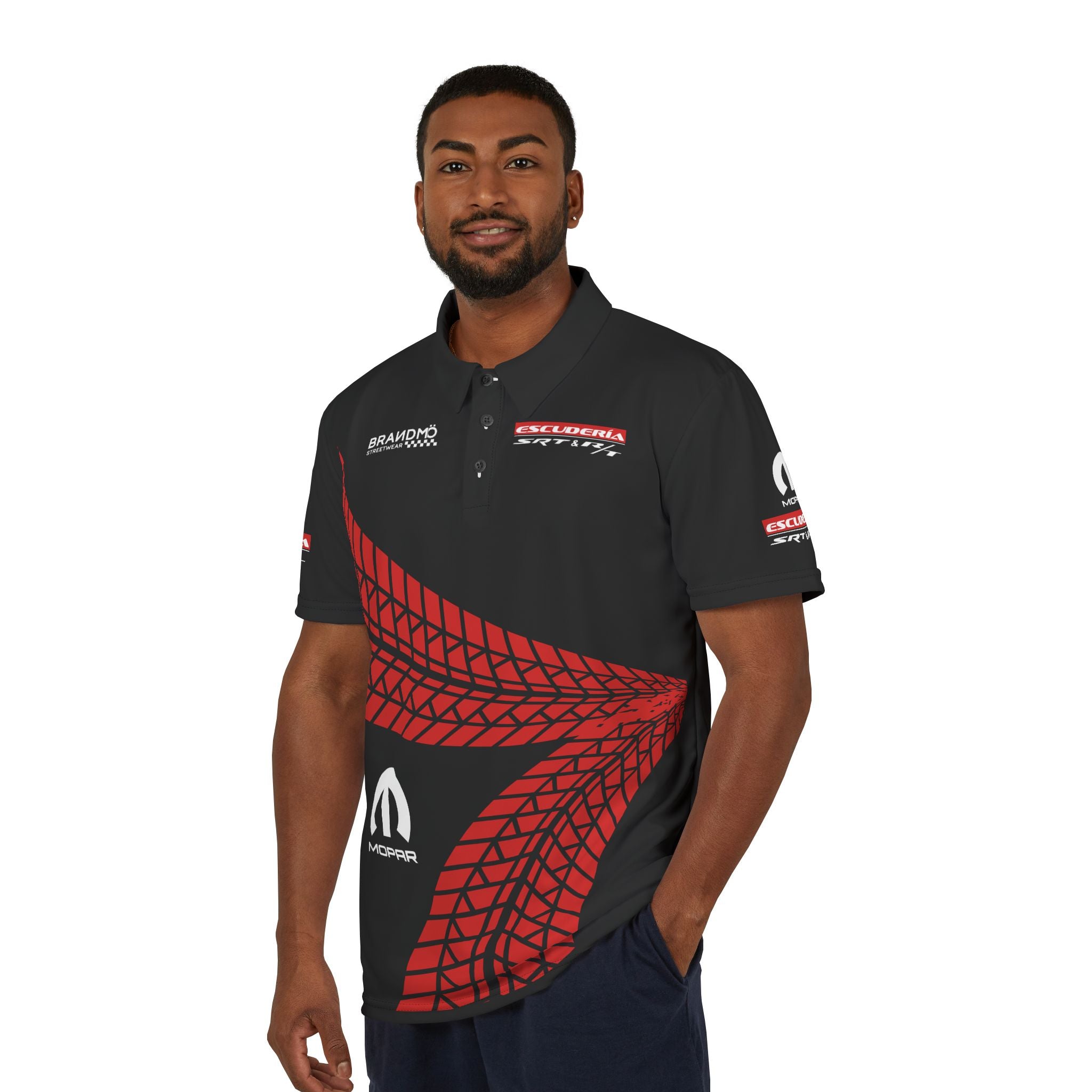 "ESCUDERÍA SRT & RT" Racing Polo Shirt *Red* [LIMITED EDITION]